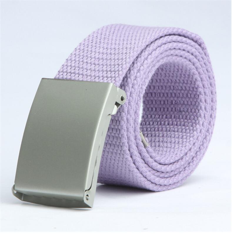 Candy color fashion new unisex pants with canvas belt men's belt