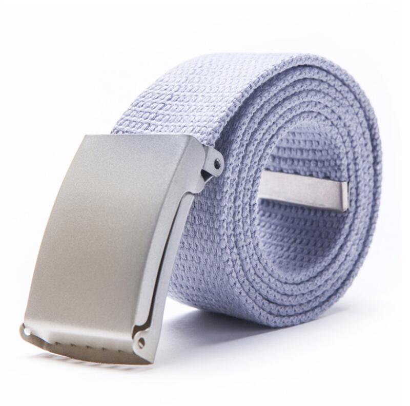 Candy color fashion new unisex pants with canvas belt men's belt