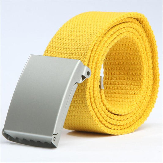 Candy color fashion new unisex pants with canvas belt men's belt