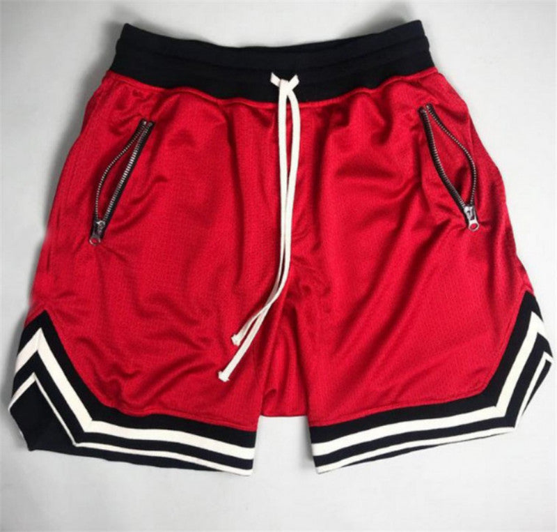 Loose Five-point Pants Retro Sports Over the Knee Basketball Shorts