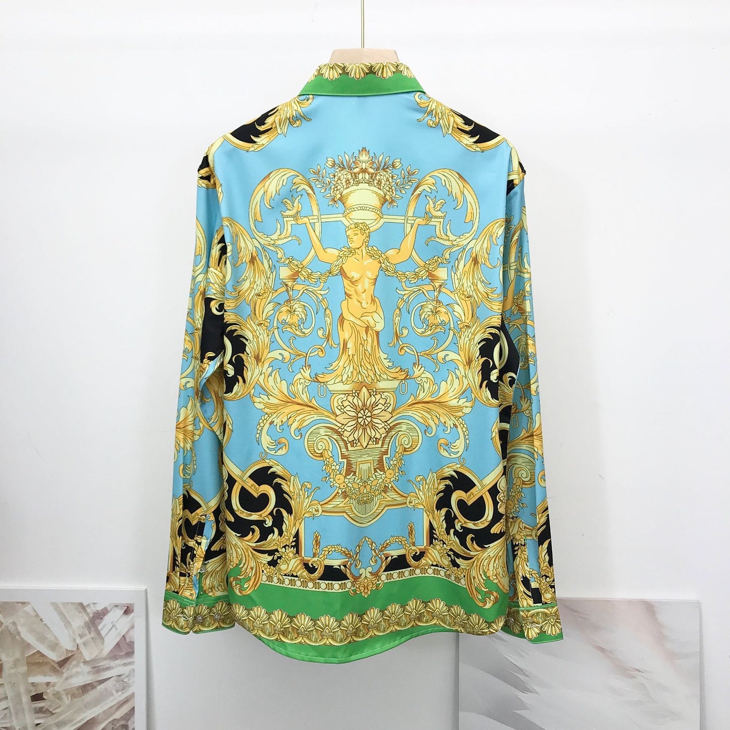 Shirts For Men And Women Personality Palace Yan Pattern Printing Thin