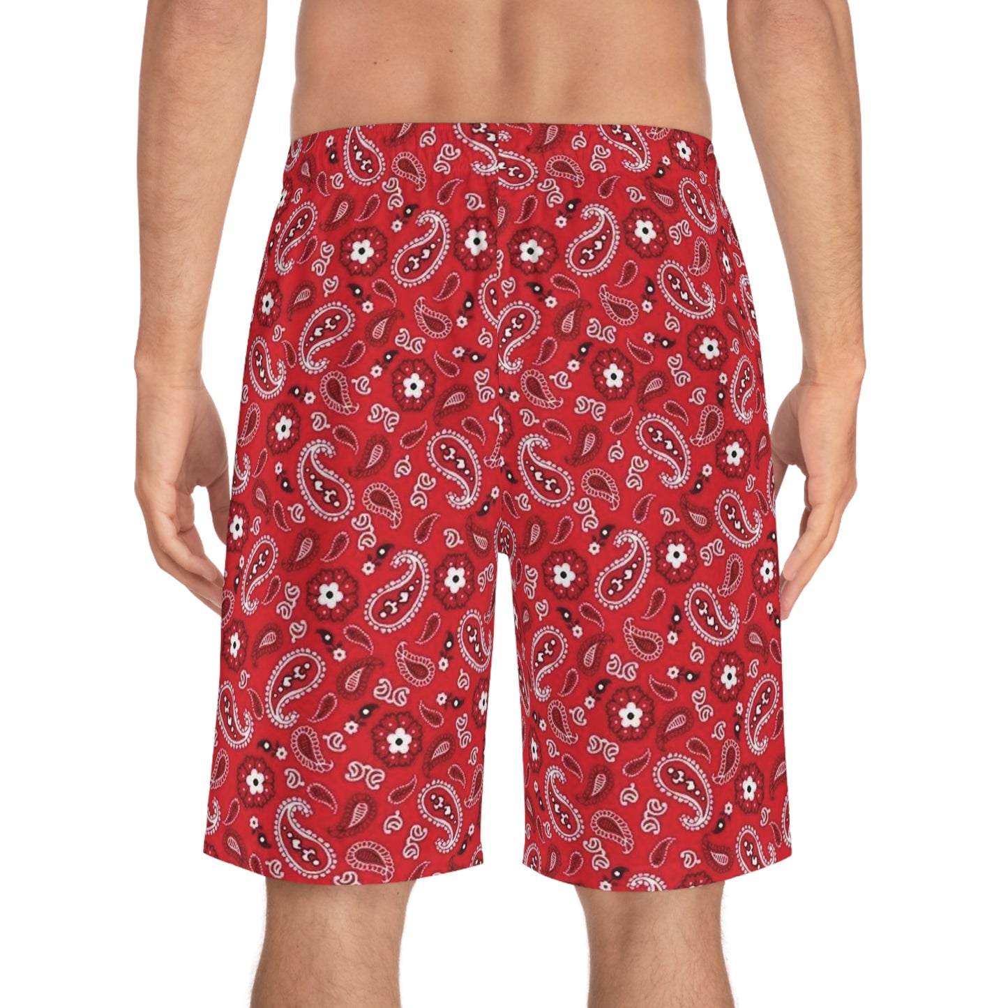 Niffty RED Men's Board Shorts (AOP)