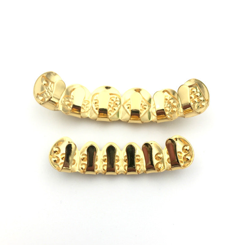 Diamond-studded gold teeth