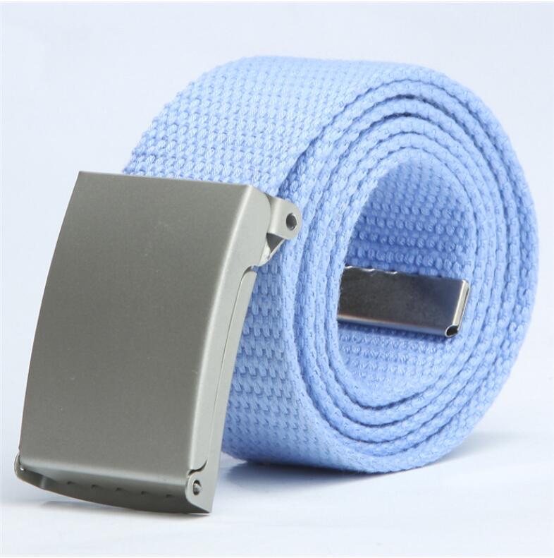 Candy color fashion new unisex pants with canvas belt men's belt