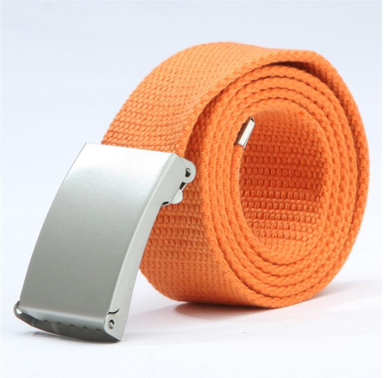 Candy color fashion new unisex pants with canvas belt men's belt