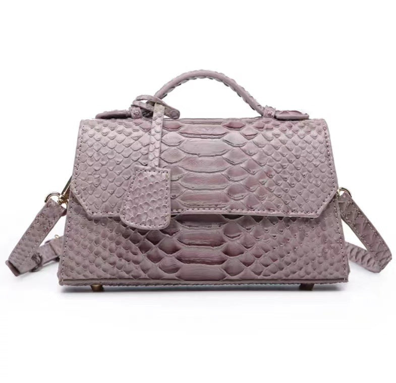 Ostrich pattern hand-shoulder crossbody bag