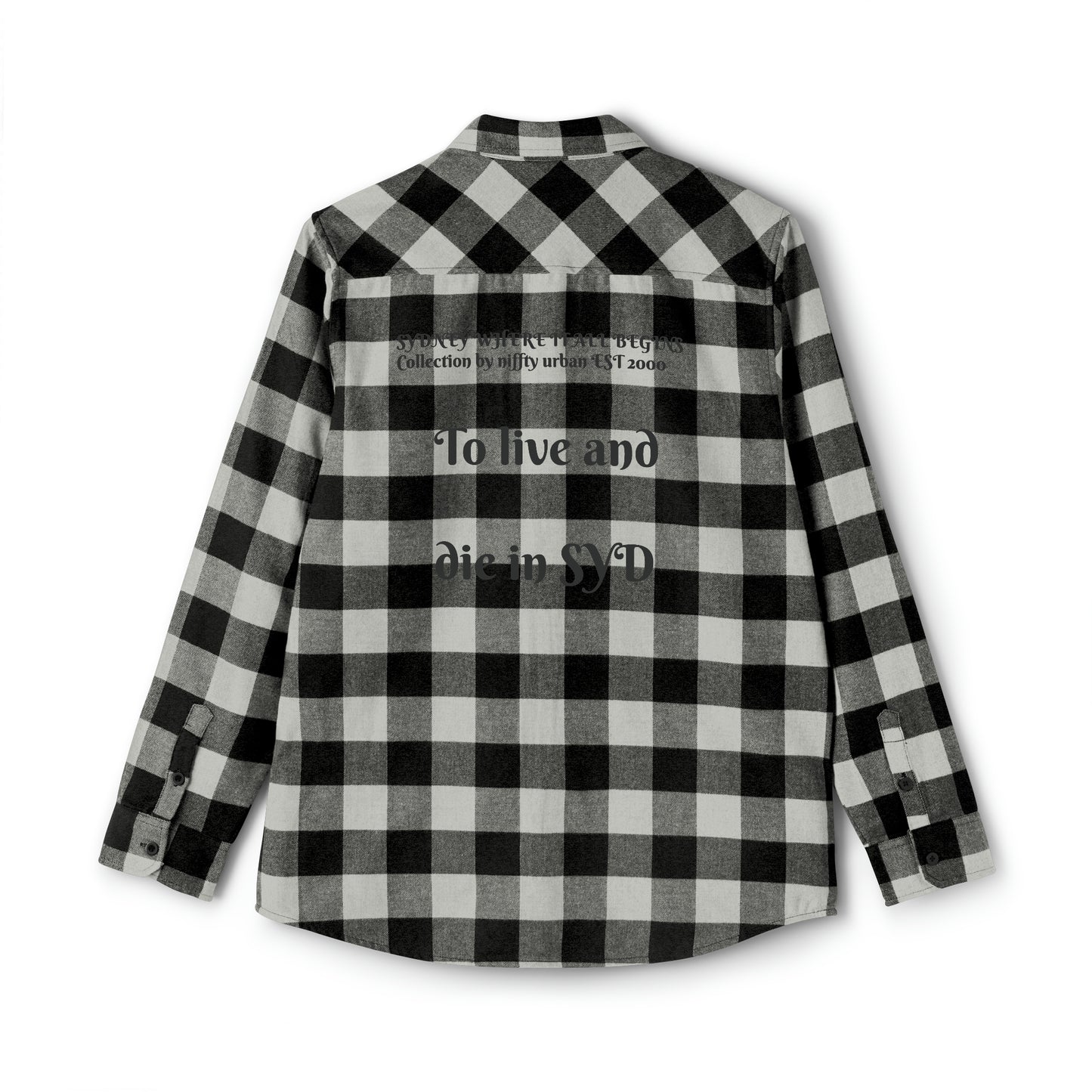 NIFFTY To live and die in SYD - Unisex Flannel Shirt