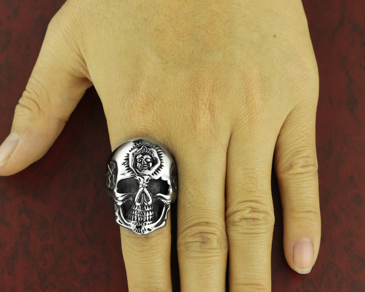 Skull Ring Punk Personality Mens Ring