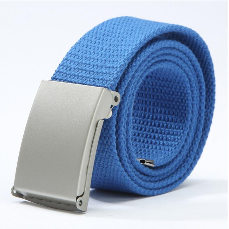 Candy color fashion new unisex pants with canvas belt men's belt