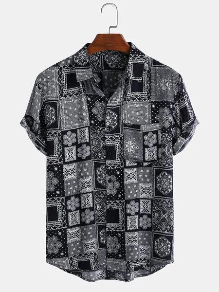 Short Sleeve Shirts Men's Printed Shirts