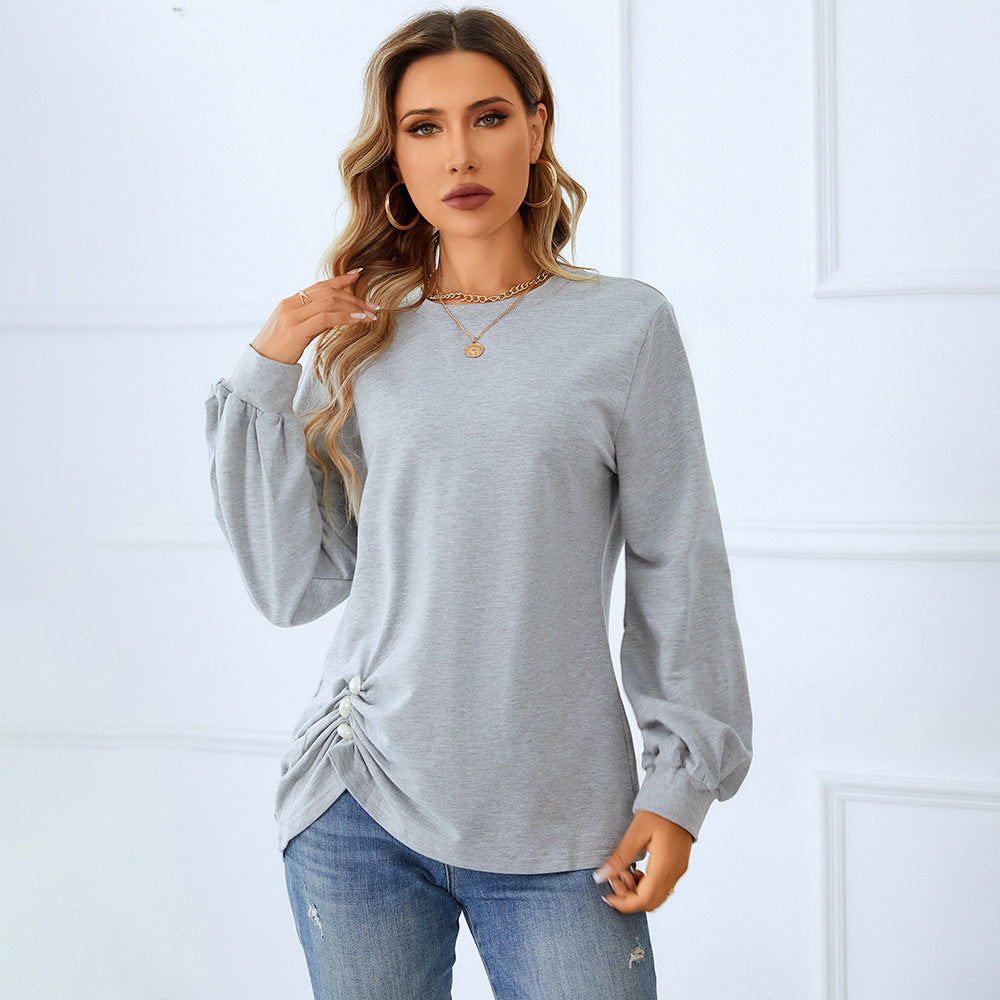 Women's Tight Diamond Long-sleeved T-shirt