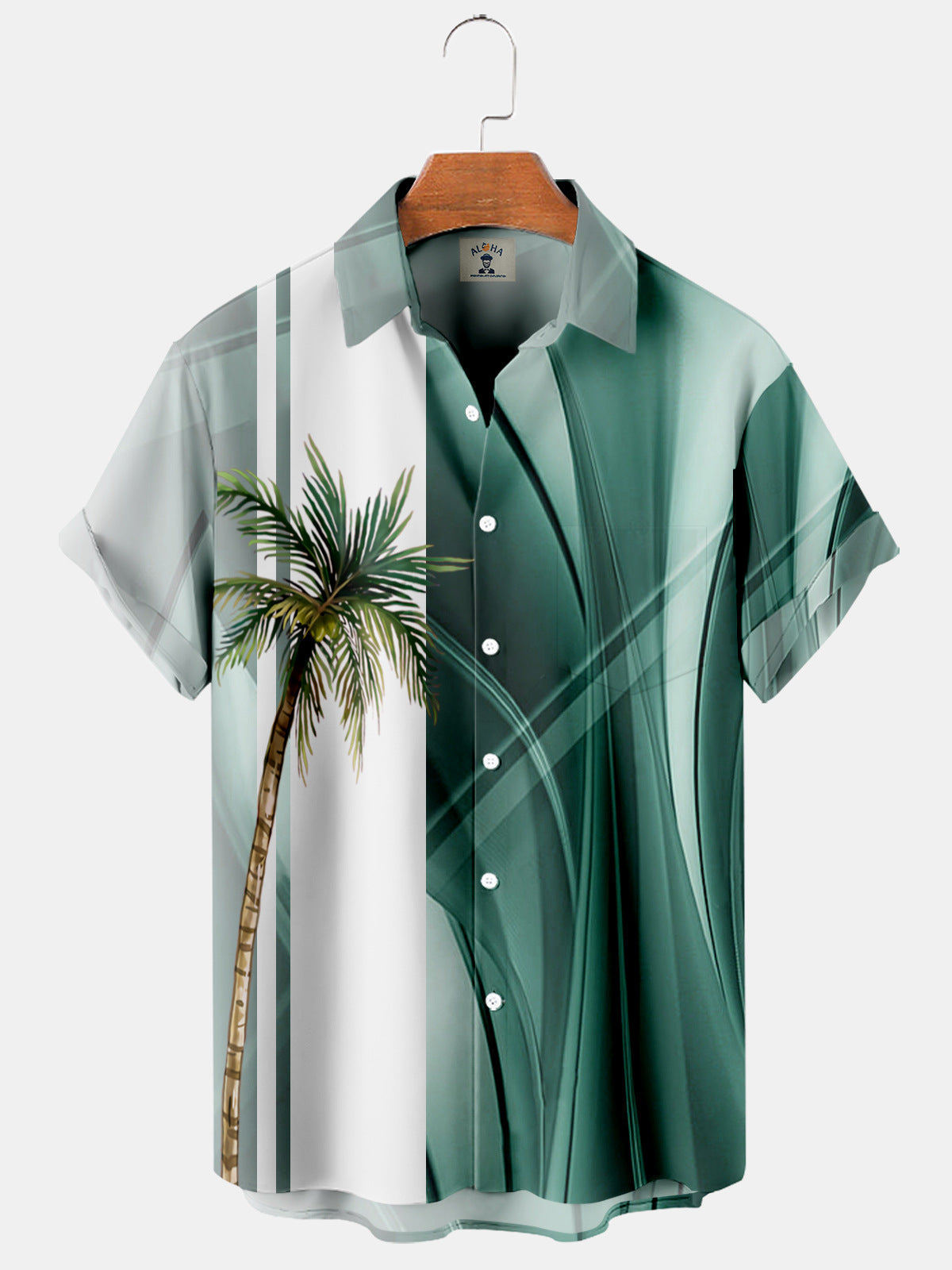 European And American Coconut Tree 3D Printed Hawaiian Shirt