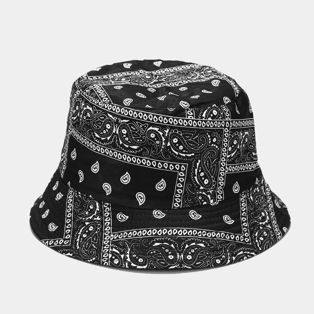 Bandana Print Bucket Hats With Multiple Colorways