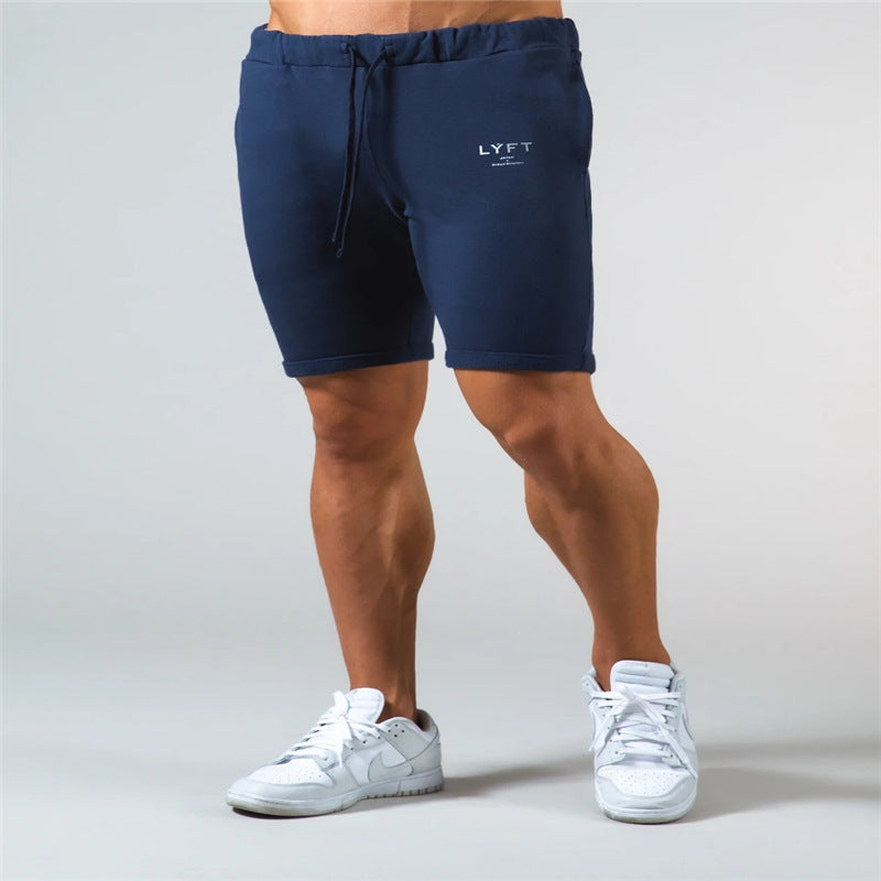 Athleisure Cotton Quarter Shorts Slim Running Shorts