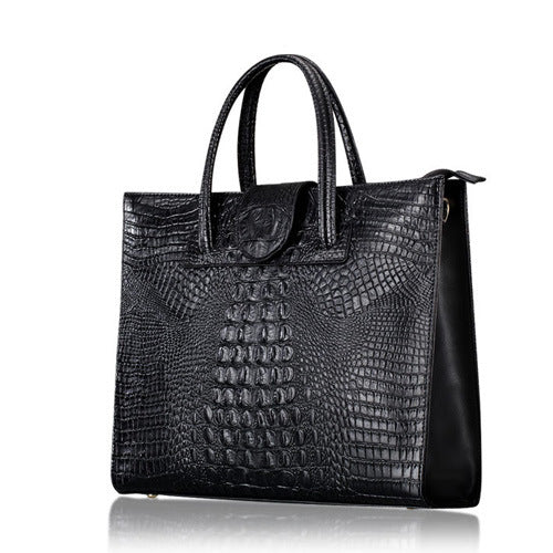 Crocodile ladies bags 2021 new fashion big shoulder bag leather bags wholesale