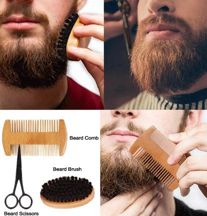 Beard Growth Kit For Men Hair Enhancer Thicker Mustache Grooming