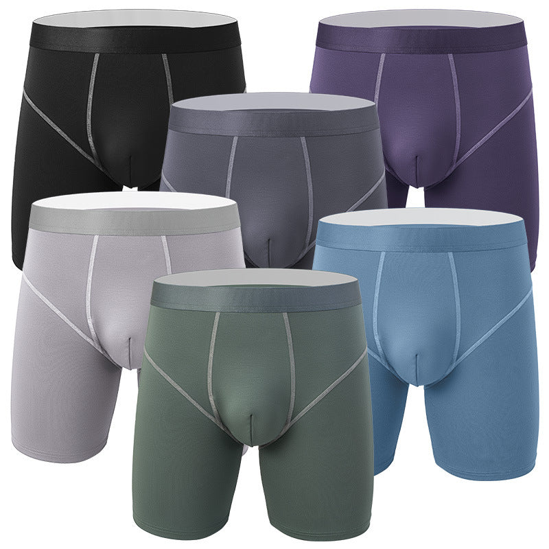 Men's Anti-wear Leg Casual Mid-rise Boxers