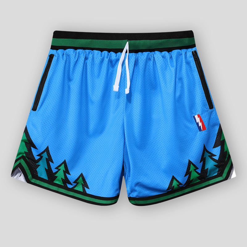 American Basketball Shorts Double Mesh