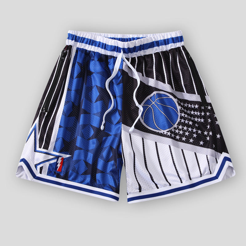 American Basketball Shorts Double Mesh