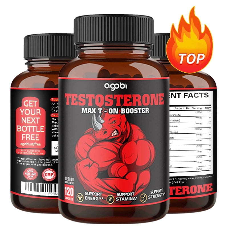 Muscle Supplements for Men - Helps Overall Health, Strength, Endurance and Energy