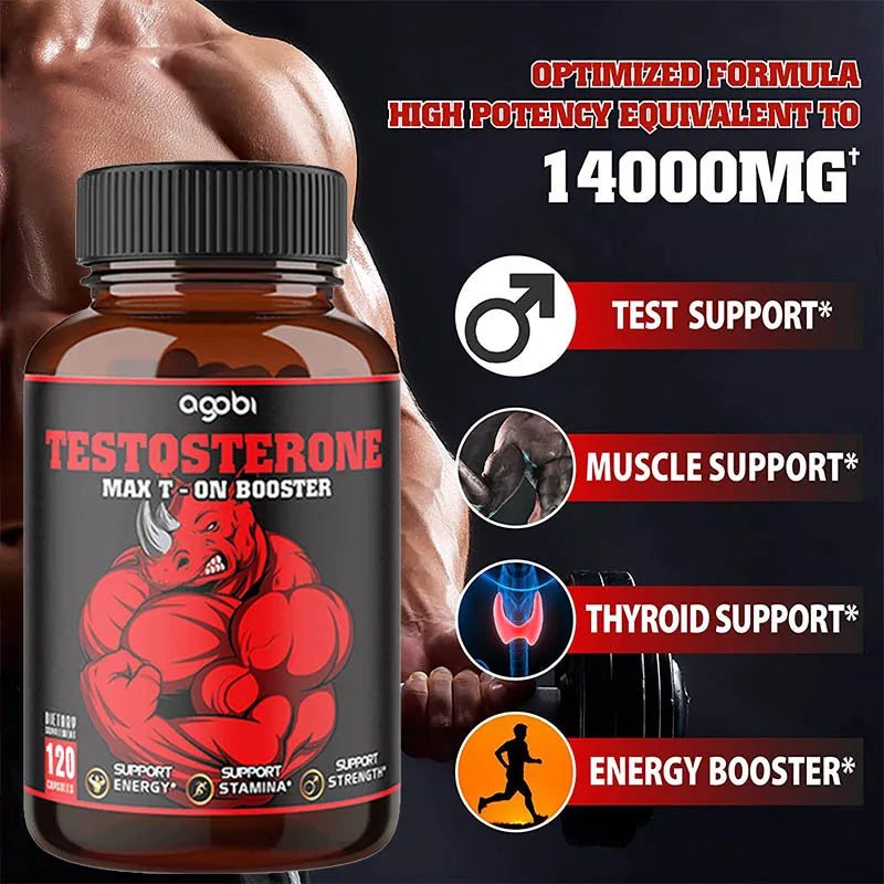 Muscle Supplements for Men - Helps Overall Health, Strength, Endurance and Energy