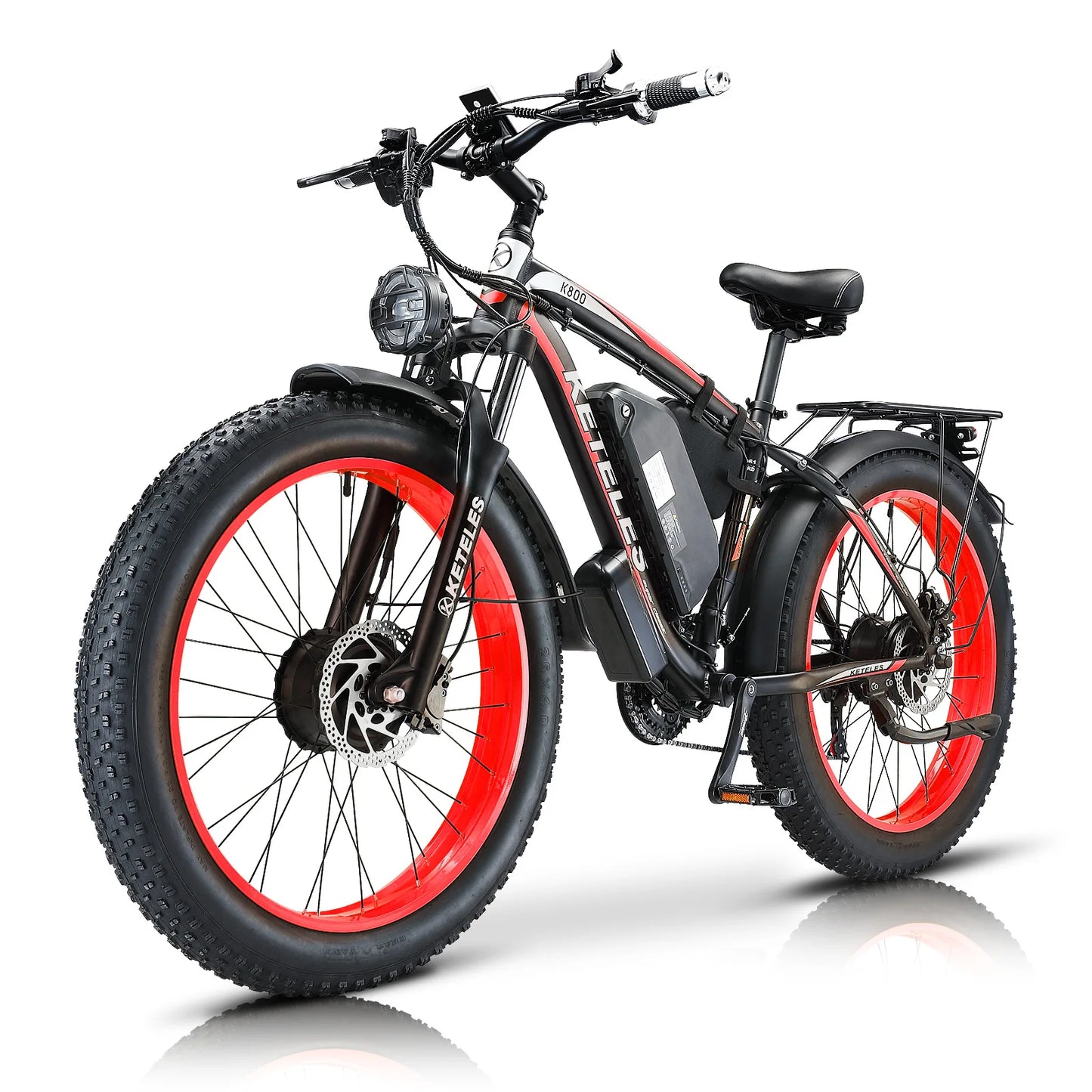 2024 K800 Motor E-Bike 48V 23AH Lithium Battery Electric Bicycle Fat Tire Electric Bike for Man Woman Fat Ebike