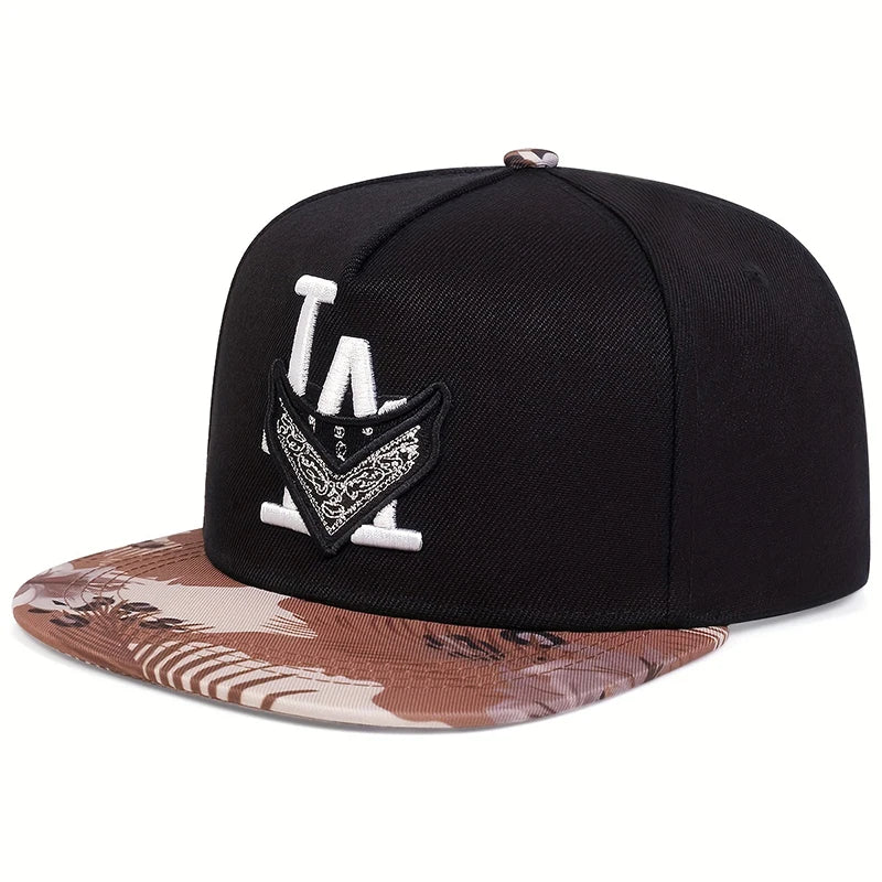 Los Angeles LA snapback Hat black desert flowers adult Hip Hop Caps outdoor sun Hats Adjustable Baseball Caps