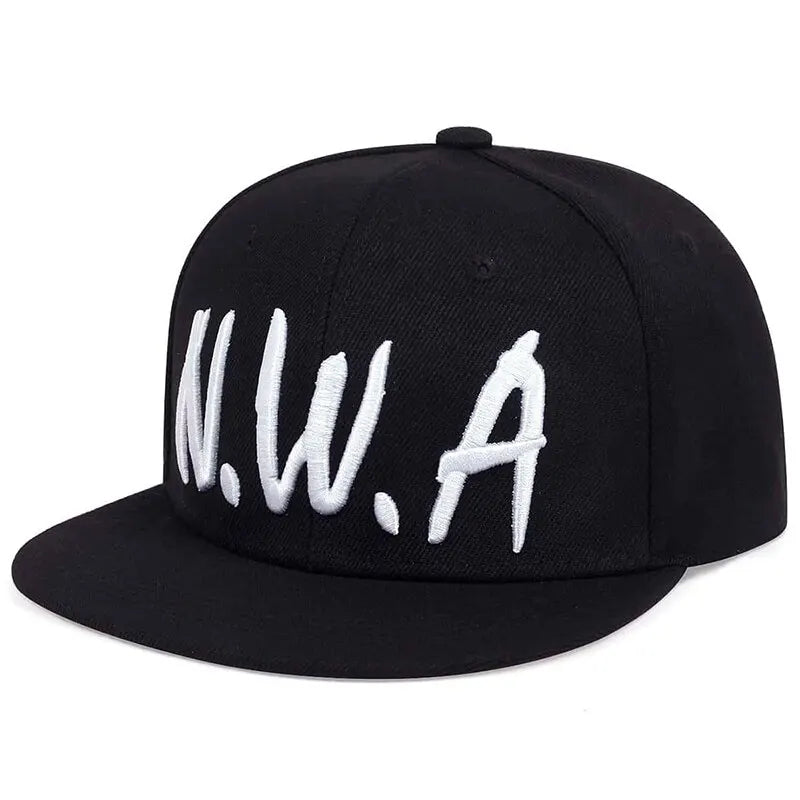 Unisex NWA Letter Embroidery Hip-hop Hats Outdoor Adjustable Casual Baseball Caps Sunscreen Hat