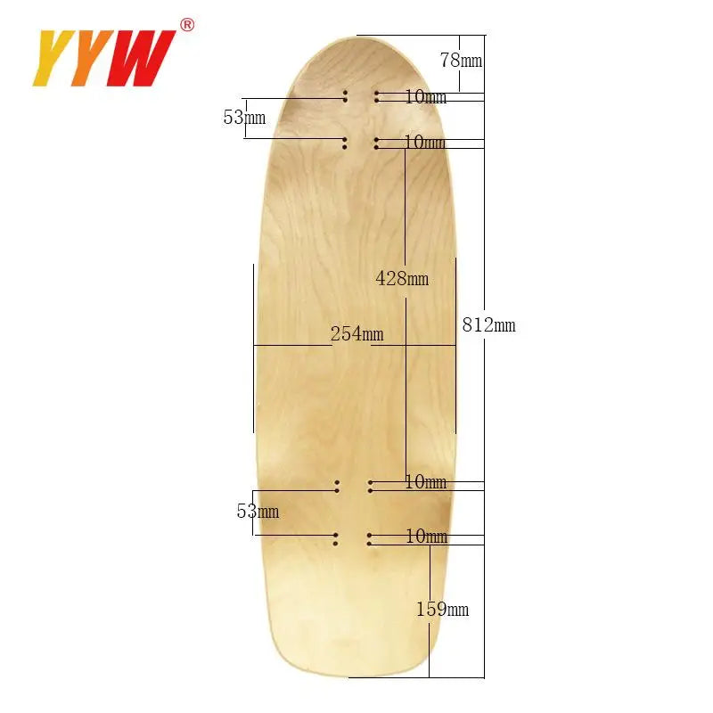 30inch DIY surfskate skateboard Longboard desks sandpaper professional rock single skate board accessories decks