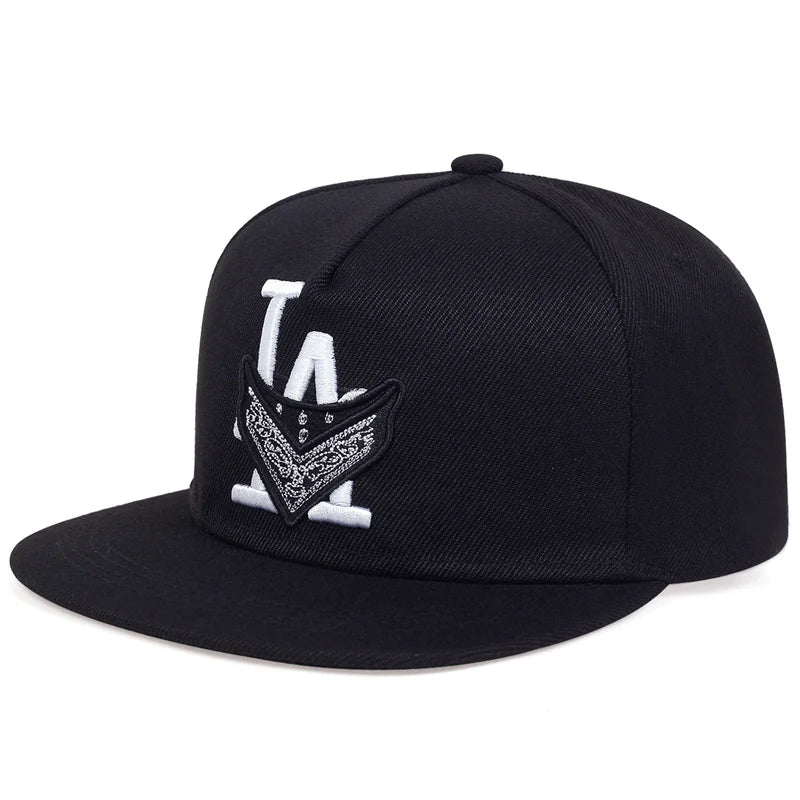 Los Angeles LA snapback Hat black desert flowers adult Hip Hop Caps outdoor sun Hats Adjustable Baseball Caps