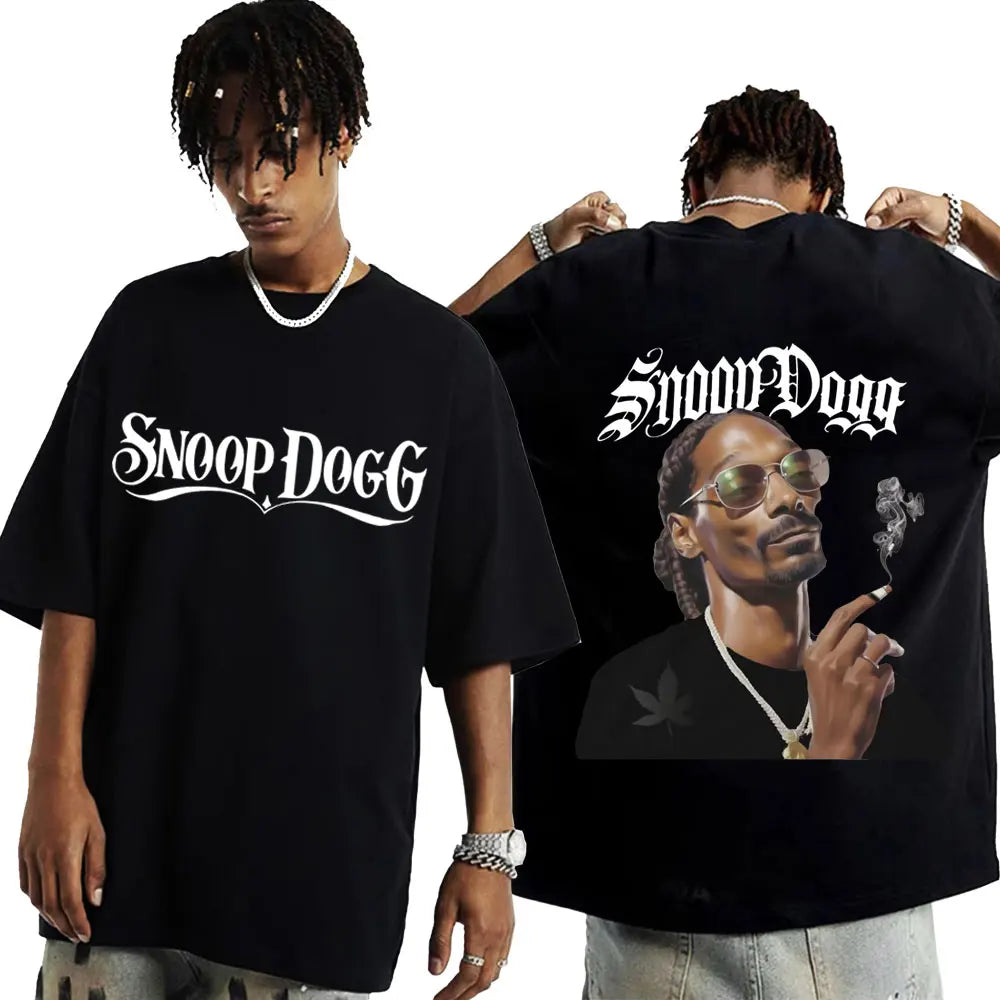 Hot Sale Rapper Snoop Dogg Graphic T Shirt Men's Hip Hop Fashion Style Funny T Shirts Summer Unisex Oversized T-shirt Streetwear