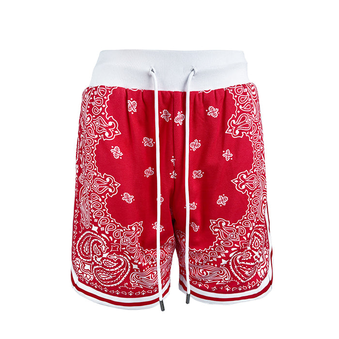 Cashew Flower Casual Loose Sports Basketball Shorts For Men