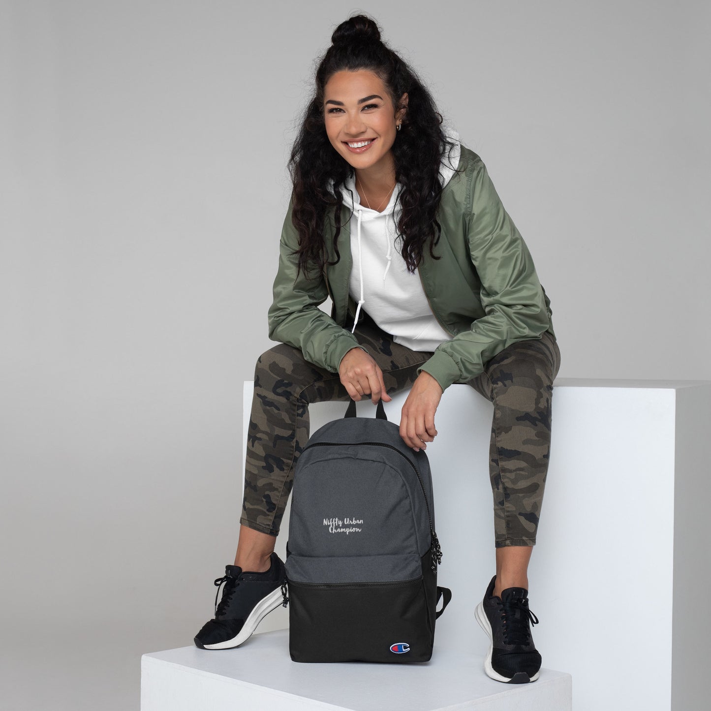 Embroidered Champion Backpack by niffty urban