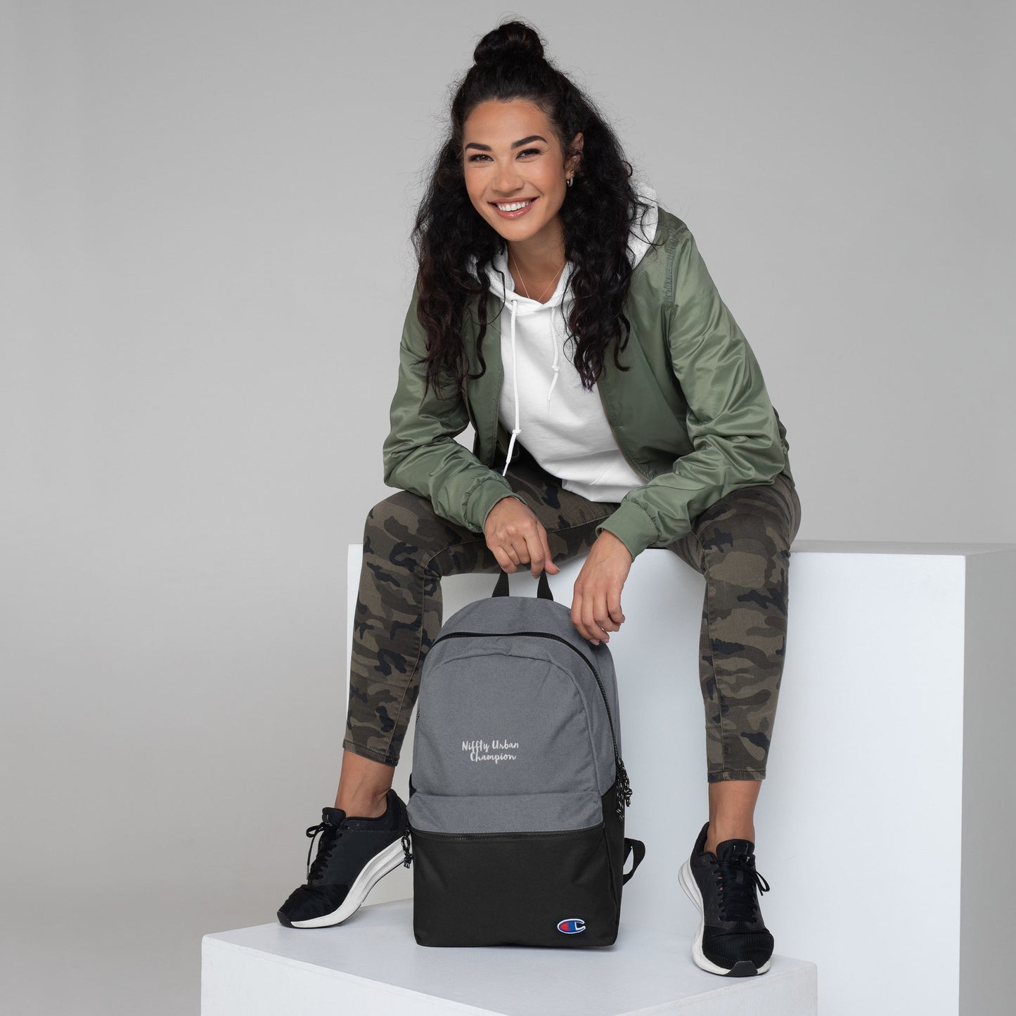 Embroidered Champion Backpack by niffty urban