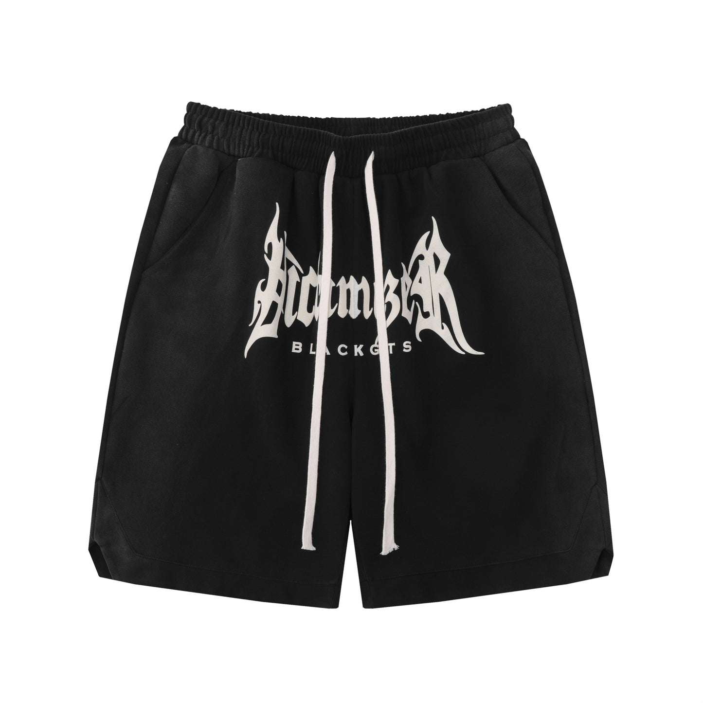 Men's Gothic Letter Drawstring Basketball Five-point Sports Shorts