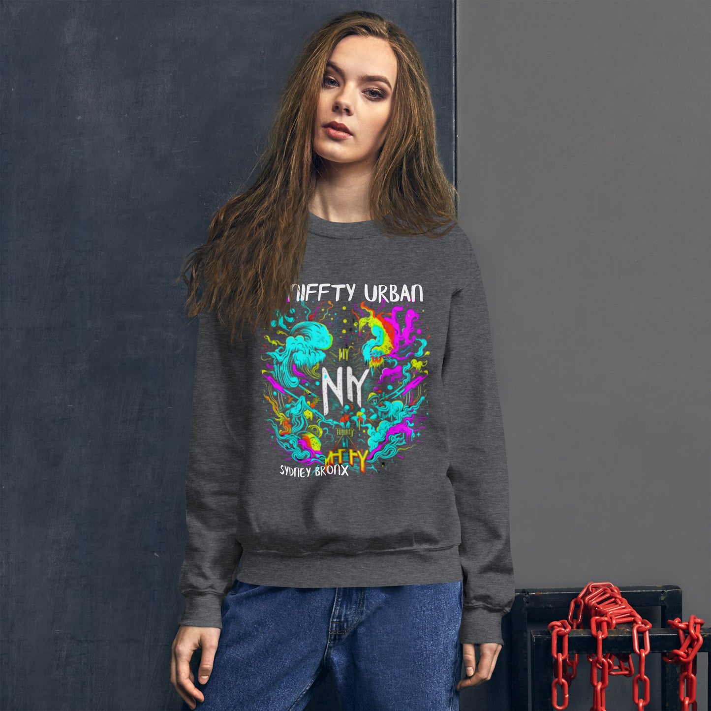 one of a kind niffty design - Unisex Sweatshirt