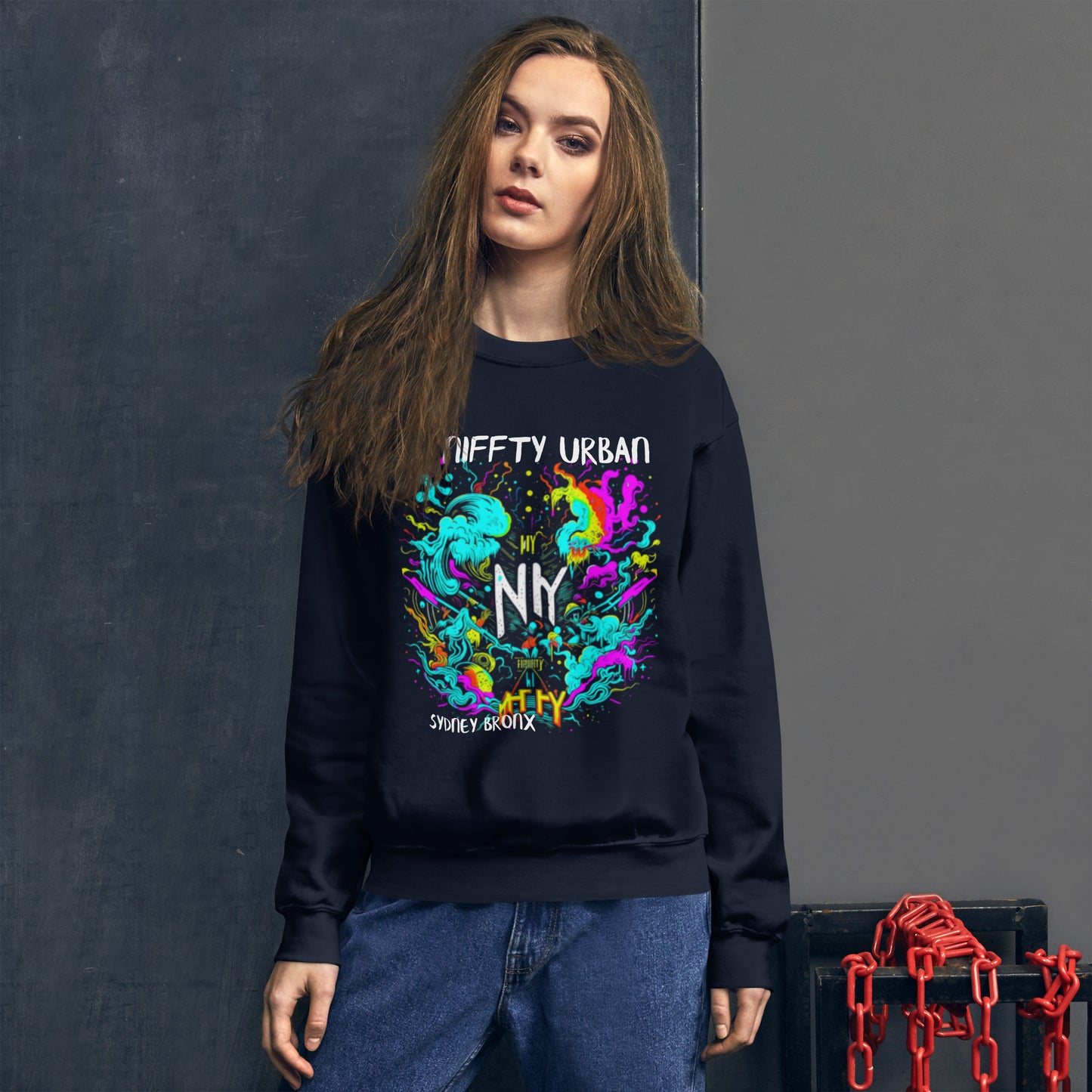 one of a kind niffty design - Unisex Sweatshirt