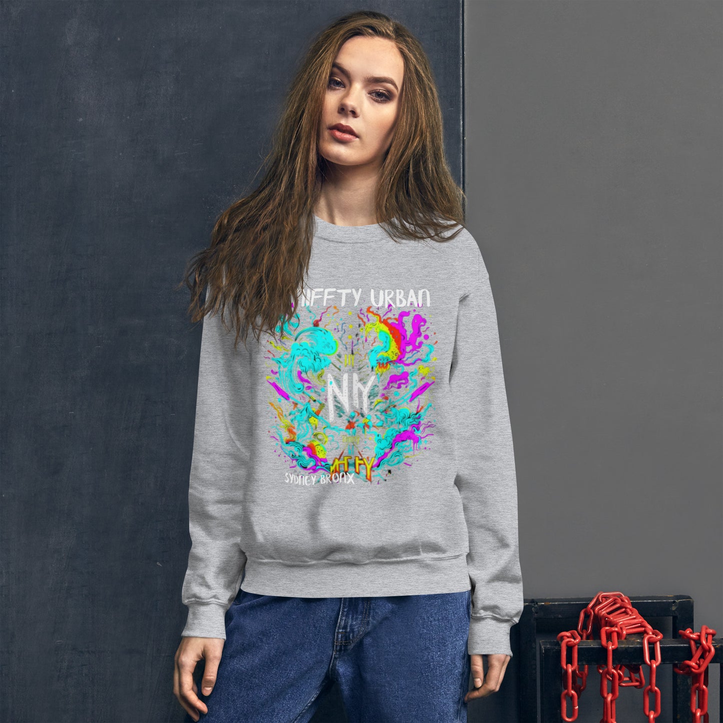 one of a kind niffty design - Unisex Sweatshirt