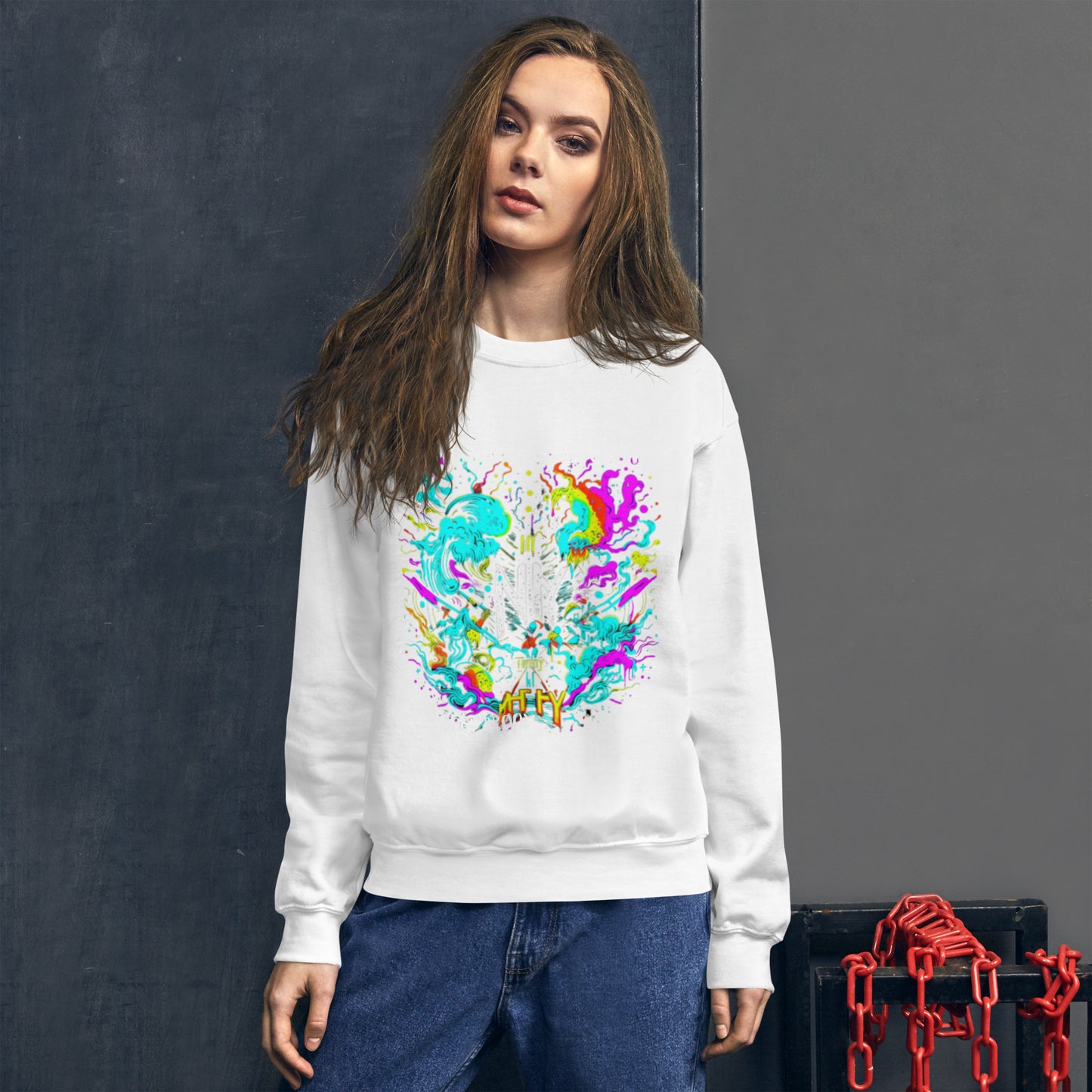 one of a kind niffty design - Unisex Sweatshirt