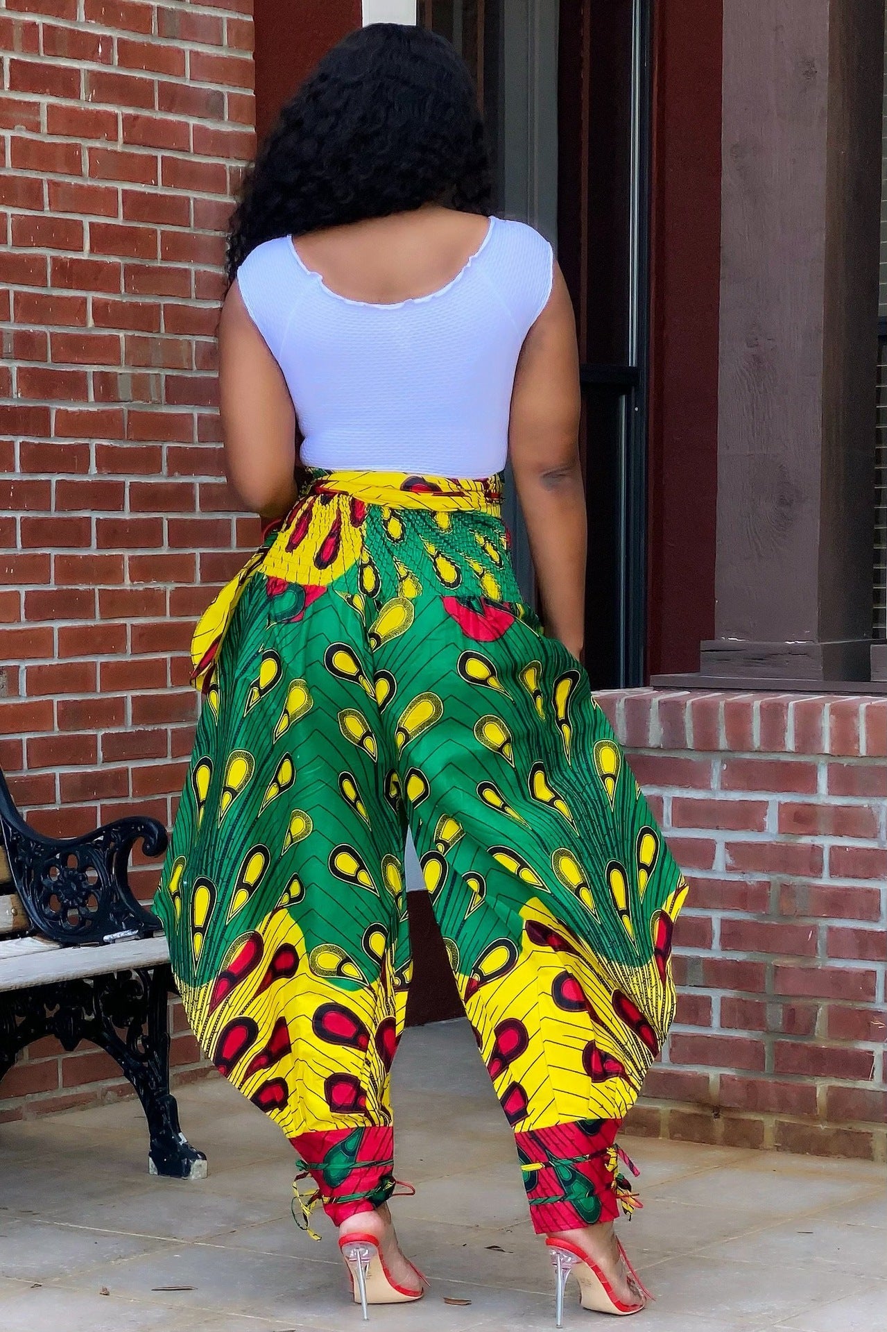 African leggings womans print