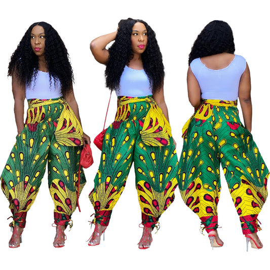 African leggings womans print