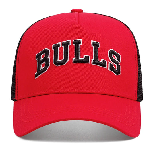 BULLS Baseball Cap Net Women Men Meryl Streep Mesh Hat Cotton Snapback Trucker Hat Embroidery Dropshipping