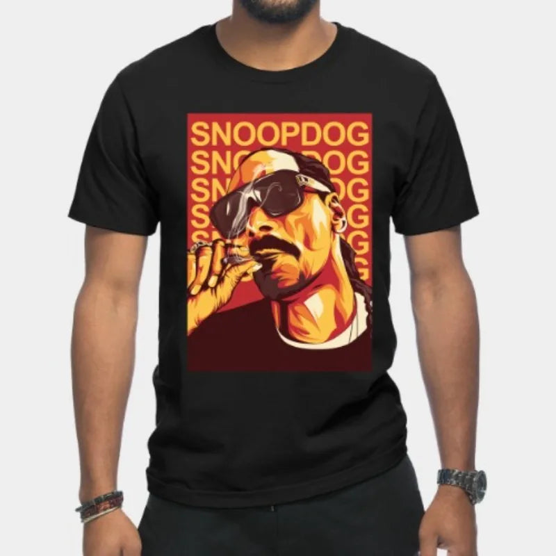 Hip Hop Star Snoop Dogg T Shirt Creative Printed tshirt TopMale Women Dj Fashion Tee Rock Kid Harajuku Tees Men Clothing