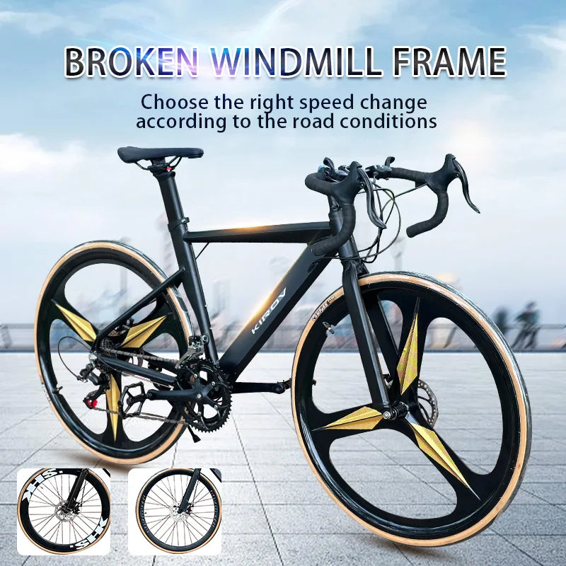 16 SPEED Aluminium alloy One-piece wheel road bike competition cycling with Customizable speed change