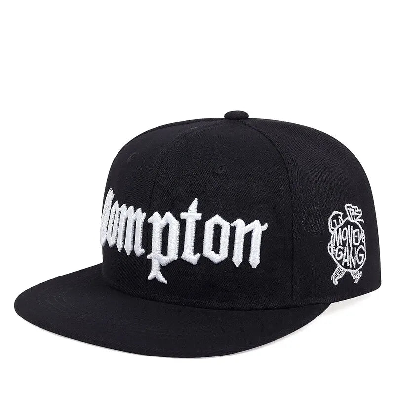 New COMPTON CAP Street Dance Snapback Hat Hip Hop Headwear for Men Women Adult Outdoor Casual Sun Baseball Cap