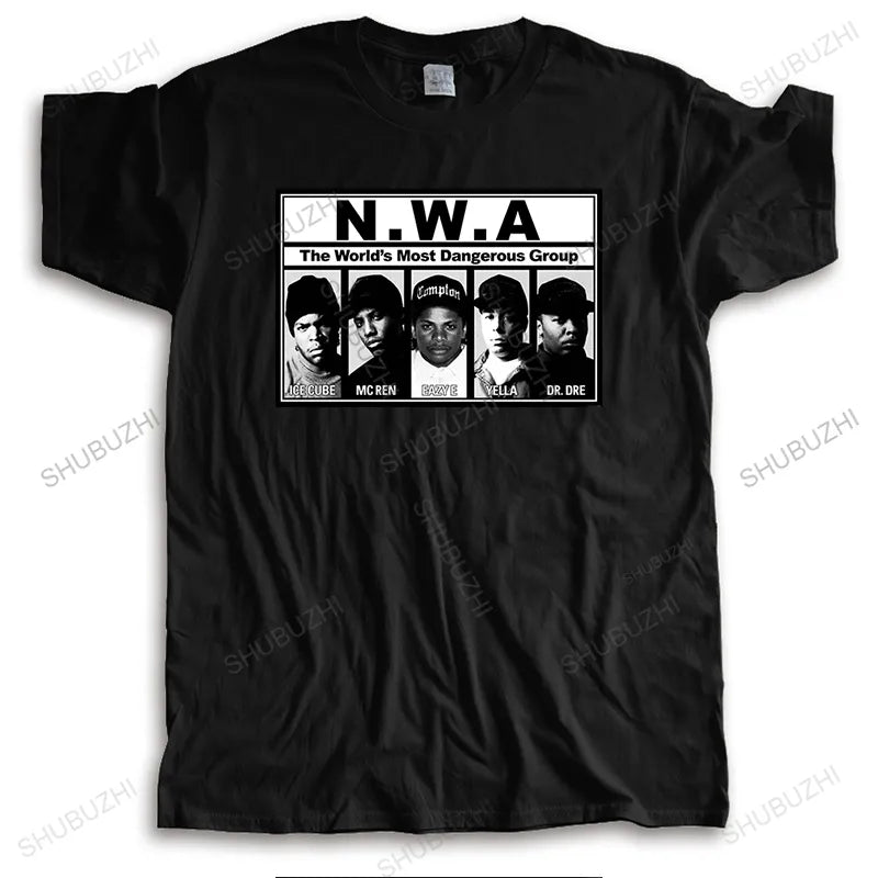 NWA CITY OF COMPTON T-Shirt RAP LEGENDS N.W.A BACK IN THE DAY Tees Men Short Sleeve t shirt Summer Gangsta Rap Top Clothes