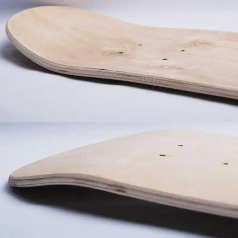 8 Inch Double Rocker Skate Board 8-Layer Maple Blank Double Concave 79x19cm Skateboards Natural Deck Skateboards Deck Wood Maple