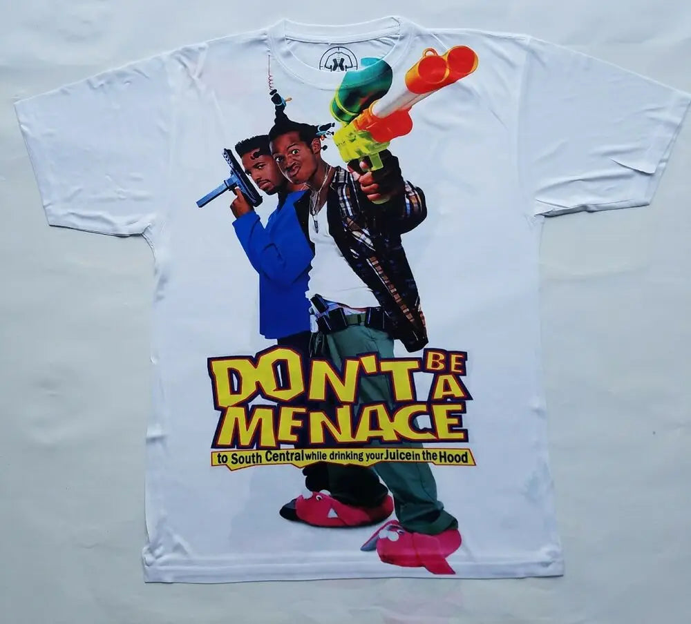 "Custom Men's Sublimated Shirt inspired by 'Dont Be A Menace' - Hip Hop Rap Comedy"