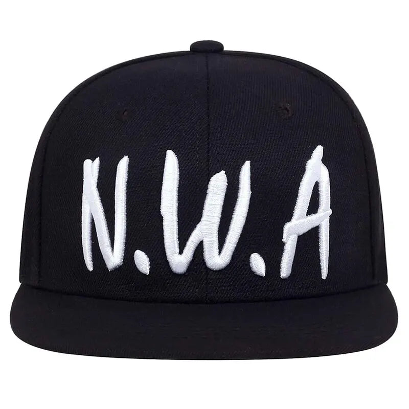 Unisex NWA Letter Embroidery Hip-hop Hats Outdoor Adjustable Casual Baseball Caps Sunscreen Hat